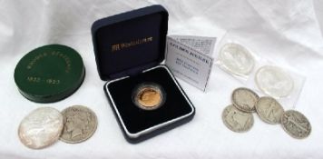 An Elizabeth II 2002 Guernsey £25 gold coin produced to commemorate the Golden Jubilee together