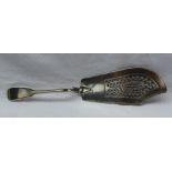 A William IV silver fish slice, with a pierced blade, London, 1836, Joseph & Albert Savory,