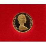 An Elizabeth II Isle of Mann proof gold sovereign dated 1979,