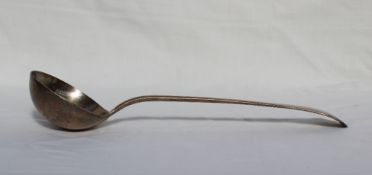 A late Victorian silver ladle, London, 1901, James Wakely & Frank Clarke Wheeler,