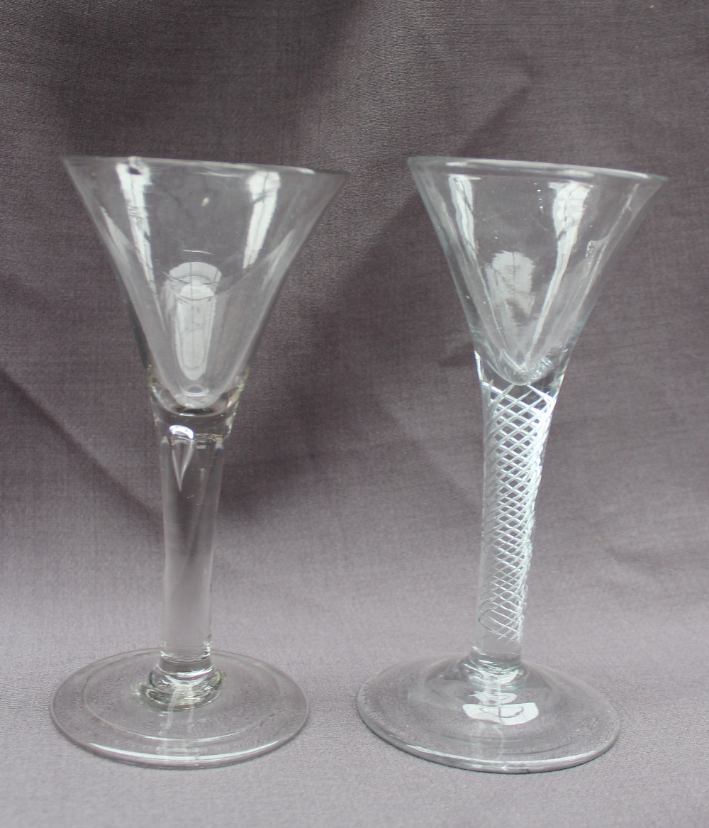 An 18th century wine glass, - Image 2 of 5