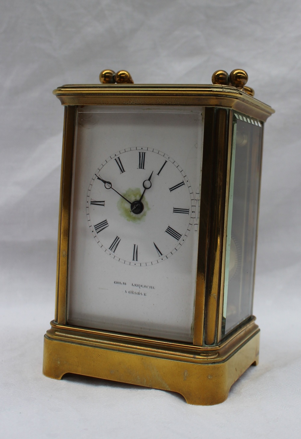 A 19th century French brass carriage clock, - Image 2 of 7
