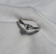 A solitaire diamond ring the round brilliant cut diamond approximately 0.