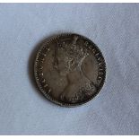 A Victorian 'Godless' Gothic Florin dated 1849