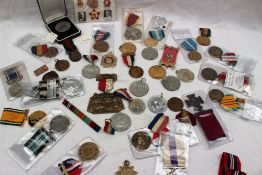 Assorted foreign medals including USA Kosovo Campaign medal, USA Korean Service medal,