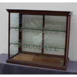 A Cadbury's Chocolate advertising table top display cabinet, with sliding doors,