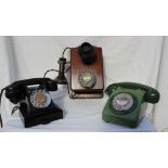 A Reel-Conner wall mounted telephone,