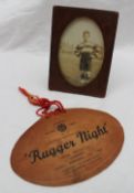 Clem Lewis - A Swansea Round Table "Rugger night" menu, for a dinner held at the Hotel Metropole,