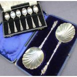 A pair of Victorian silver gilt apostle spoons, Sheffield, 1876,