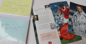 Football - Autographs an album of autographs including George Best, Paul Gasciogne, Matt Busby,