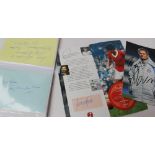 Football - Autographs an album of autographs including George Best, Paul Gasciogne, Matt Busby,