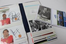 Football - Manchester United an album of autographs including , Van Nisteroy, George Best,