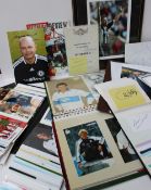 Football - Autographs, four albums containing autographs including Sol Campbell, Bryan Robson,