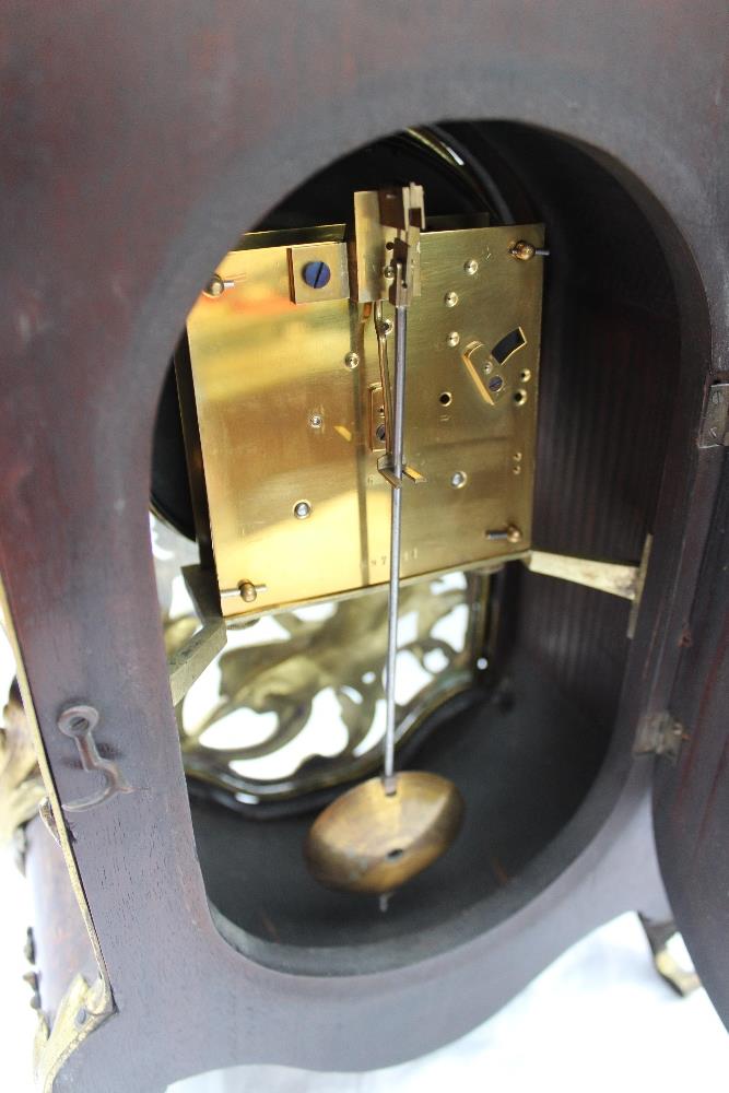 A late 19th century tortoiseshell and ormolu mounted bracket clock, - Image 7 of 7