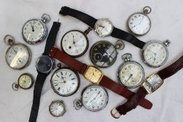 An Edwardian silver open faced pocket watch,