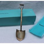 A Tiffany & Co. silver shovel, marked Tiffany & Co.