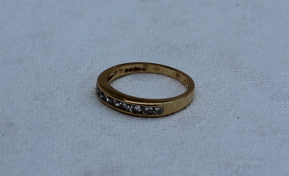 An eight stone diamond ring, - Image 2 of 4