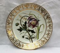 A Swansea porcelain plate, from the Gosford Castle service,