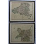 A two sheet map of the Principality of Wales, divided into counties, printed for C Smith No.