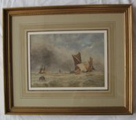 Attributed to F Hayes Off Hoo Fort Rochester Watercolour Inscribed verso 24.5 x 34.