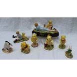 Eight assorted Royal Doulton figures from the "Winnie the Pooh collection" including "Summer's day