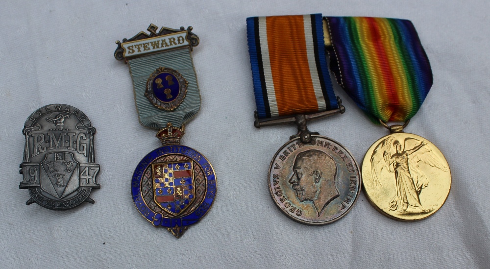 A World War I War medal and Victory medal, issued to 19044 A. CPL. F.E.J. Pruden, R. IR. FUS. - Image 4 of 4