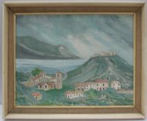 Jack Jones Llanstephan Oil on canvas Signed and dated '75 34.5 x 44.