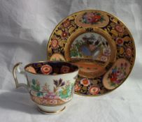 A Swansea porcelain tea cup and saucer,