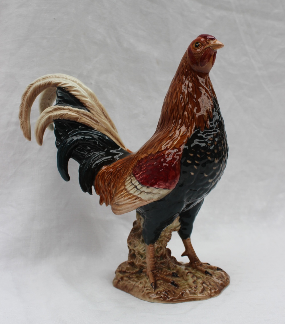 A Beswick model of a game cock, No.