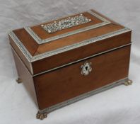 A 19th century sandalwood scent bottle casket,