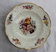 A Nantgarw porcelain bowl, with a gilt scalloped edge,