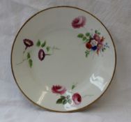 A Swansea porcelain plate,