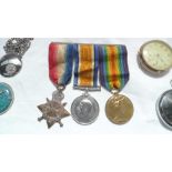 A set of three World War I medals including The British War medal,