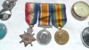 A set of three World War I medals including The British War medal,