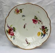 A Nantgarw porcelain bowl, with a gilt line decorated rim,