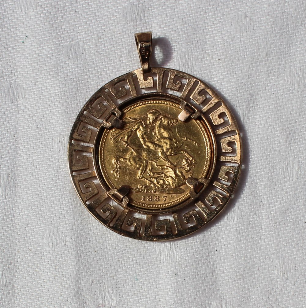 A Victorian gold sovereign dated 1887, - Image 2 of 2