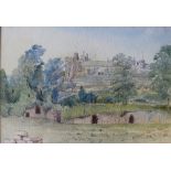John Henry Mole St. Donat's Castle, Glamorganshire Watercolour Initialled 17 x 24.