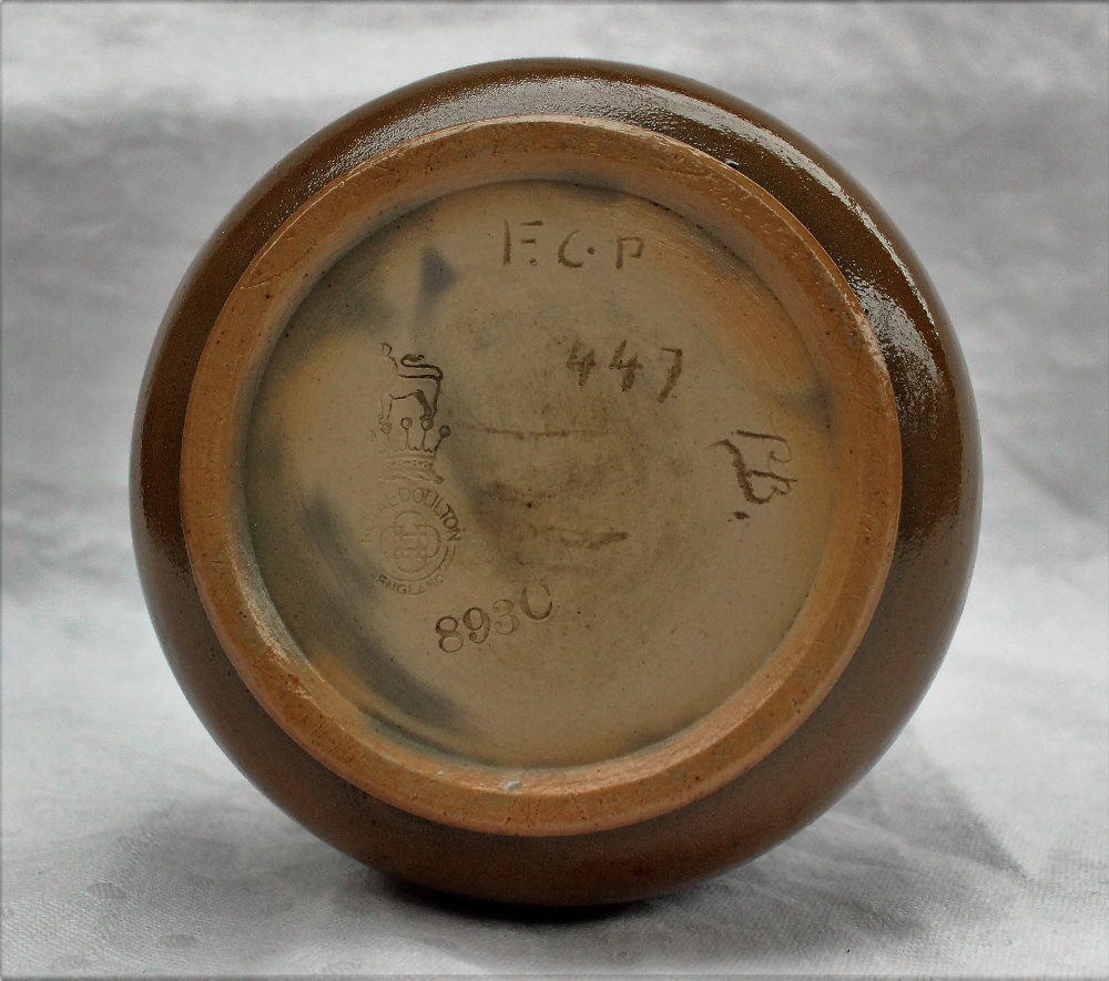 A Royal Doulton stoneware vase, - Bild 4 aus 4