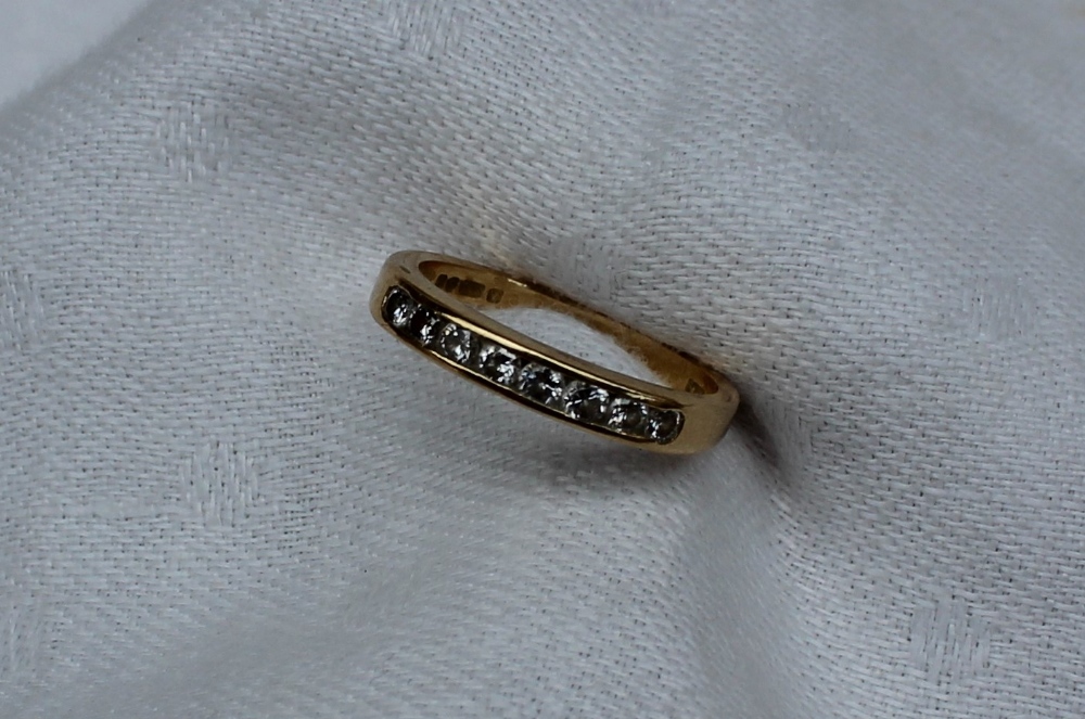 An eight stone diamond ring, - Image 4 of 4
