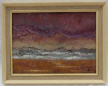 Jack Jones Seascape Oil on board Signed and dated '82 Inscribed verso 17 x 23cm ***Artist resale
