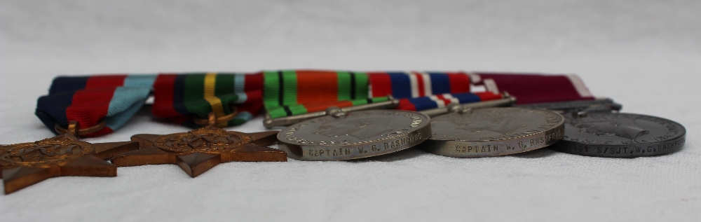 A set of five World War II medals including War medal, Defence medal, The 1939-1945 Star, - Bild 3 aus 3