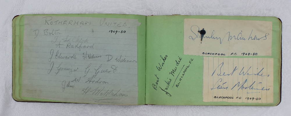 An autograph album, from the 1940's, mainly sporting stars including Roy Roberts, W.E. - Image 2 of 3