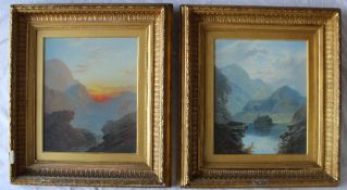 George Blackie Sticks Sunset Oil on canvas Signed and dated 1893 Titled verso 44 x 36.