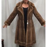 A full length mink coat