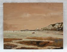 Paul Shreder A coastal scene, possibly the Mumbles Oil on board Signed and dated '69 35.5 x 45.