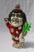 A John Hughes pottery Grogg of Max Boyce, holding a leek, 26.