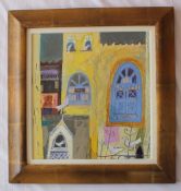 Christine Woodside Dovecot Casablanca Acrylics 38 x 36cm Stamped,