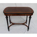 A Victorian walnut centre table,