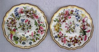 A pair of Daniel porcelain plates,