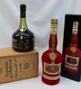 A bottle of Armagnac de Montal,